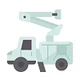 Bucket truck for safe tree work